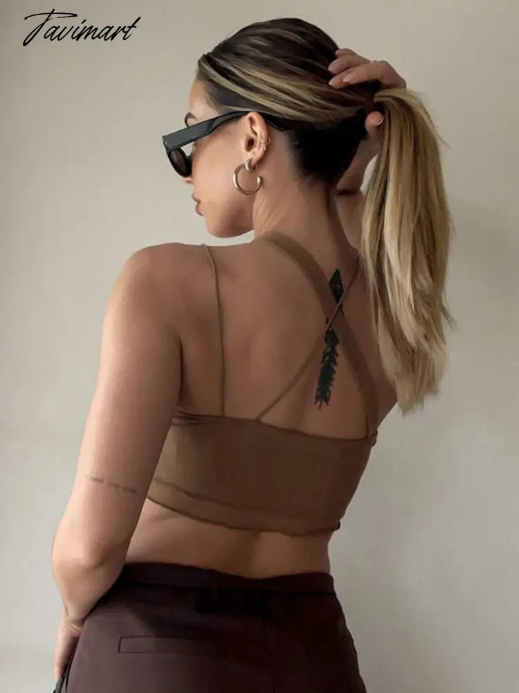Sexy Coqutte Clothes Hollow Out Sleeveless Shirts Backless Party Clothes Woman Night Asymmetrical Top Halter Trashy Y2k Rave Top