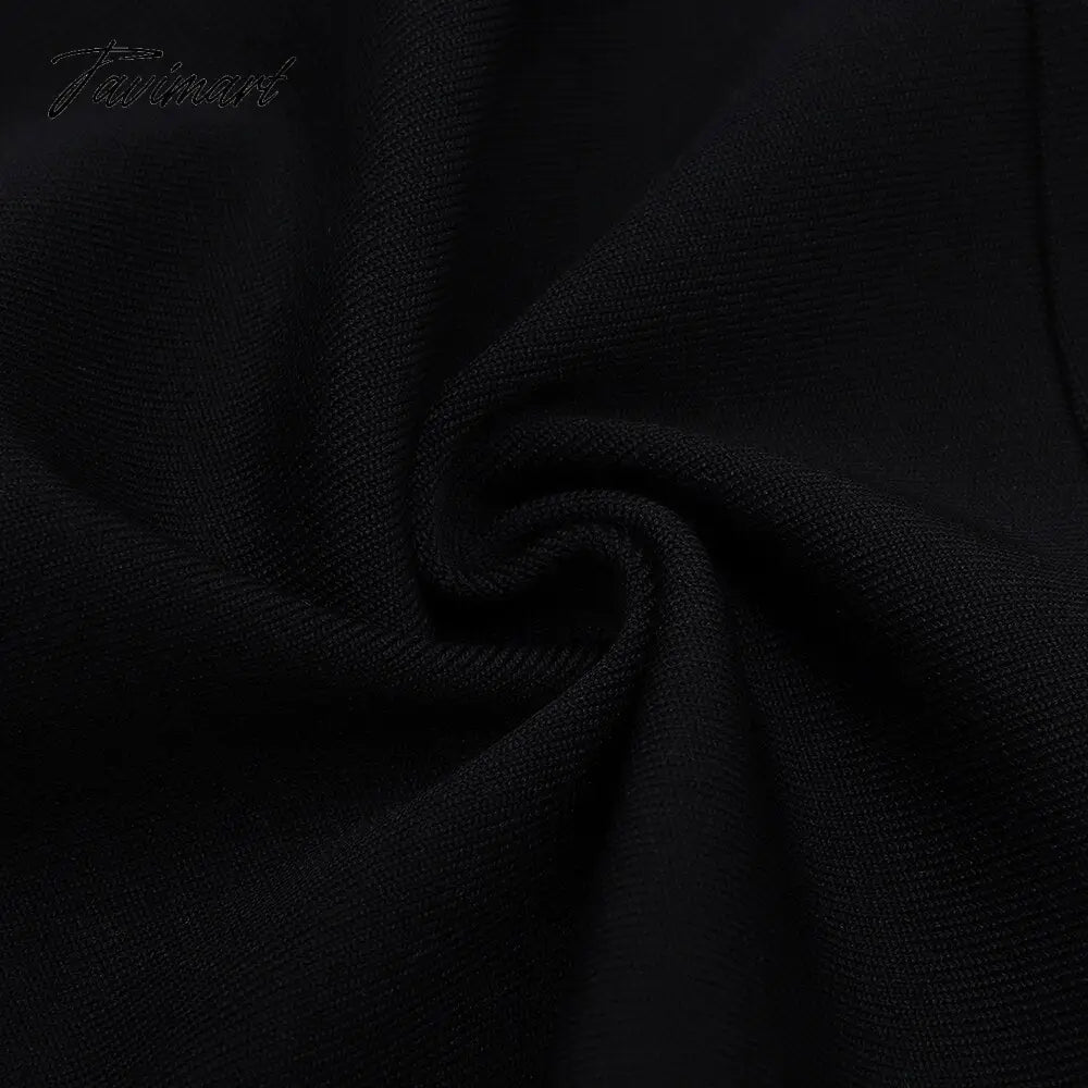 Sexy Lace Bandages Dress New Women Bodycon Patchwork Clothes Club Party Celebrity Elegant Dress
