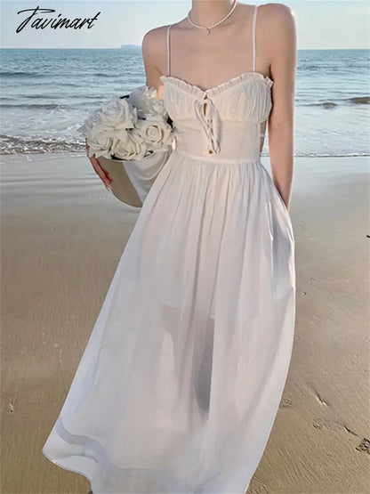 Sexy Midi Dress Woman Bandge Summer New Elegant Blackless Sundress Fashion Beach Slim Robe Vestidos Female Holiday Clothing