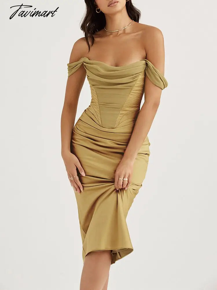 Sexy Off Shoulder Women Satin Maxi Dresses Summer Slash Neck Mesh Patchwork Ruched Bodycon Mermaid Club Party Long Dress Clothes