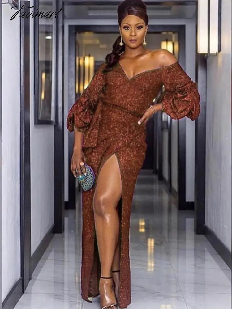 Sexy Solid Wrap Slim Dress Spring/Autumn Vintage Elegant V-neck Long Sleeve Dress Split Slit Waist Mid-Calf Dresses A1920