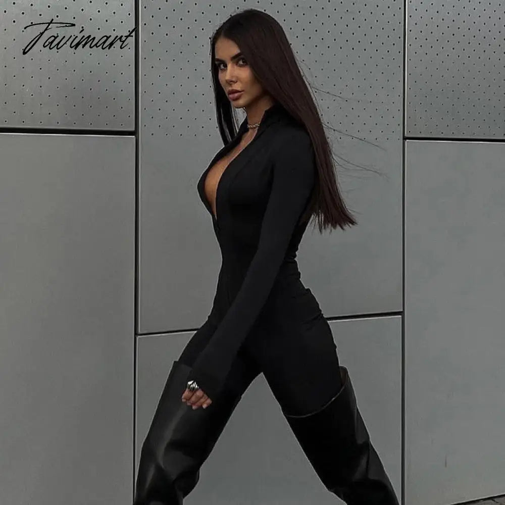 Skinny Sport Jumpsuit Women Casual White Long Sleeve Bodycon One Pieces Sexy Club Outfits Body Tops Autumn Overalls