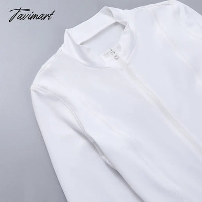Skinny Sport Jumpsuit Women Casual White Long Sleeve Bodycon One Pieces Sexy Club Outfits Body Tops Autumn Overalls