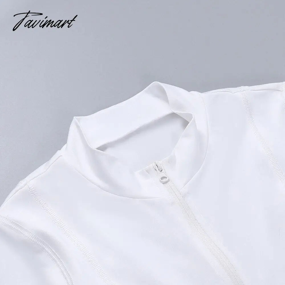Skinny Sport Jumpsuit Women Casual White Long Sleeve Bodycon One Pieces Sexy Club Outfits Body Tops Autumn Overalls
