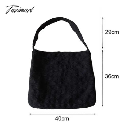 Soft Cloud Shoulder Bag Large Cloth Clutch Tote Polyester Fiber Handbag Messenger Bags For Women