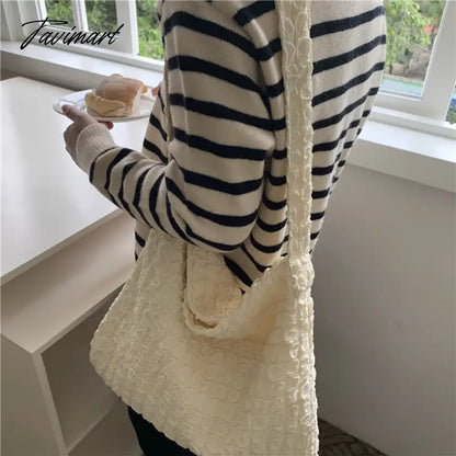 Soft Cloud Shoulder Bag Large Cloth Clutch Tote Polyester Fiber Handbag Messenger Bags For Women