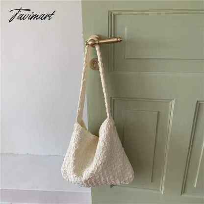 Soft Cloud Shoulder Bag Large Cloth Clutch Tote Polyester Fiber Handbag Messenger Bags For Women