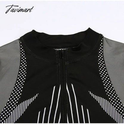 Sporty Stripe Long Sleeve Mini Dress Women Zipper Pullover Bodycon Dresses Female Fashion Casual Basic Slim Dresses
