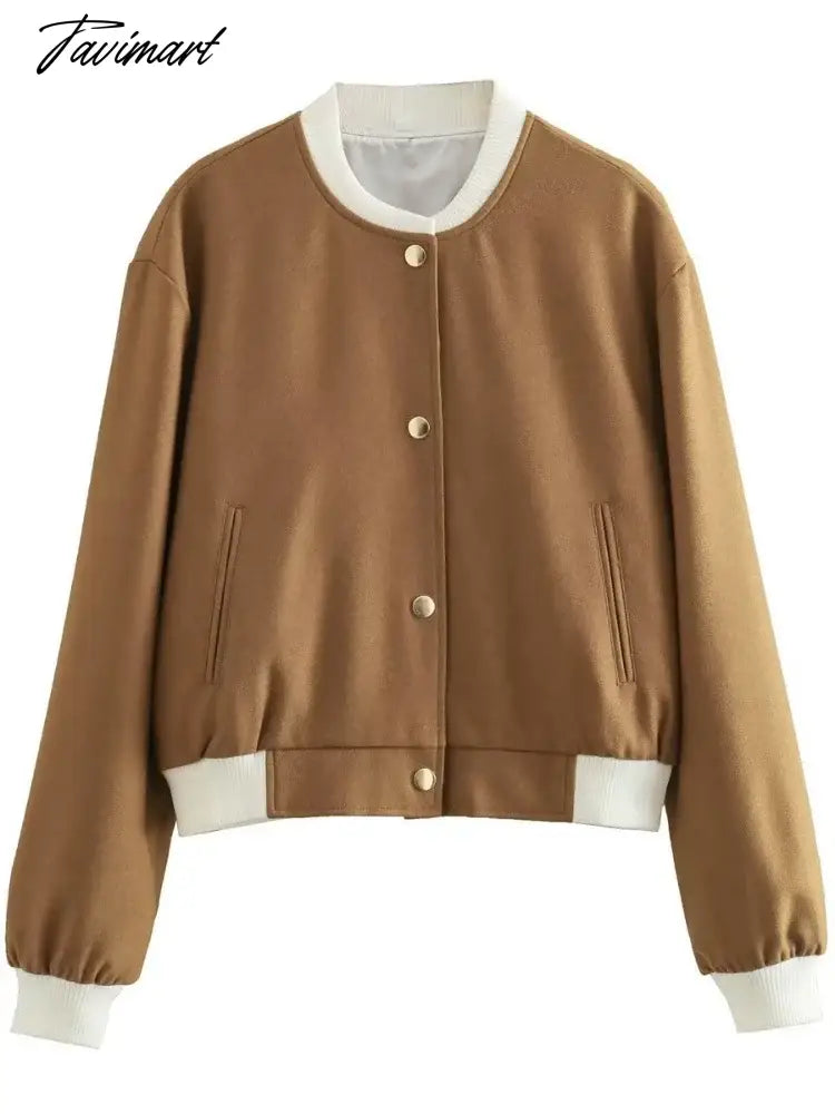Spring Autumn Short Jacket Women Slim Long Sleeve Single Breasted Crop Top Woman Casual Jackets