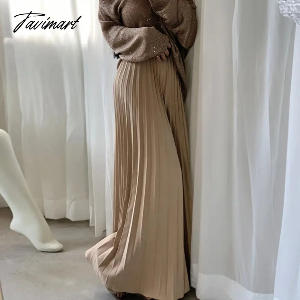 Spring New Fold Design Style Women Pants Pleated High Waist Y2k Clothes Wide Leg Casual Trousers Long Women Pantalones De Mujer