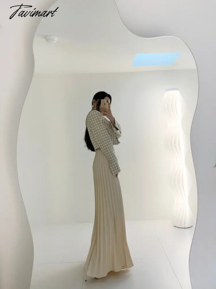 Spring New Fold Design Style Women Pants Pleated High Waist Y2k Clothes Wide Leg Casual Trousers Long Women Pantalones De Mujer