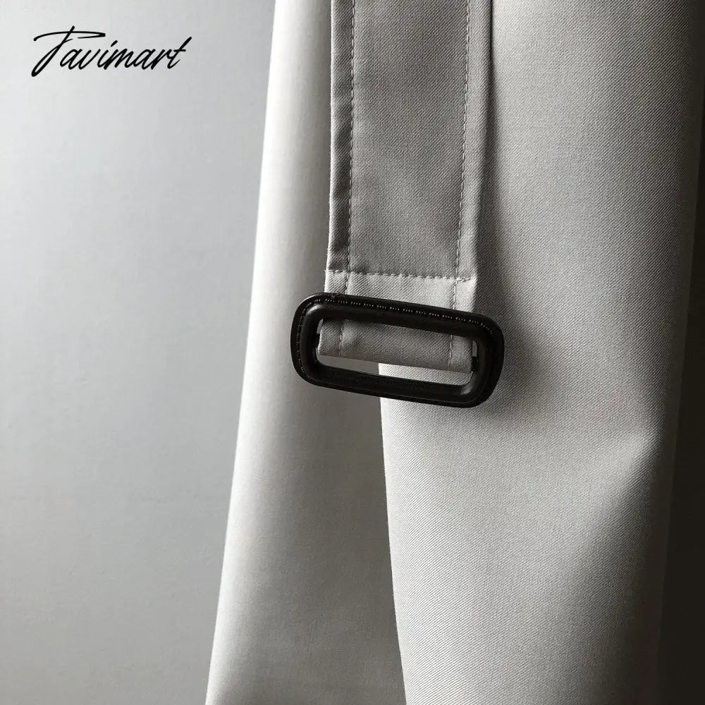 Spring Women Long Trench Coat Oversize Style Turn Down Collar Long Trench Femme Casaco Abrigo Streetwear