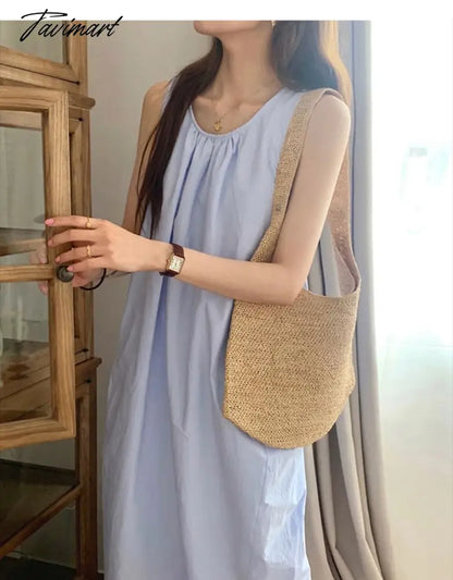 Summer 100% Cotton Chic Elegant Dress For Women Casual Back Bandage Holiday Beach Sundress Elegant Party Dresses Vestidos