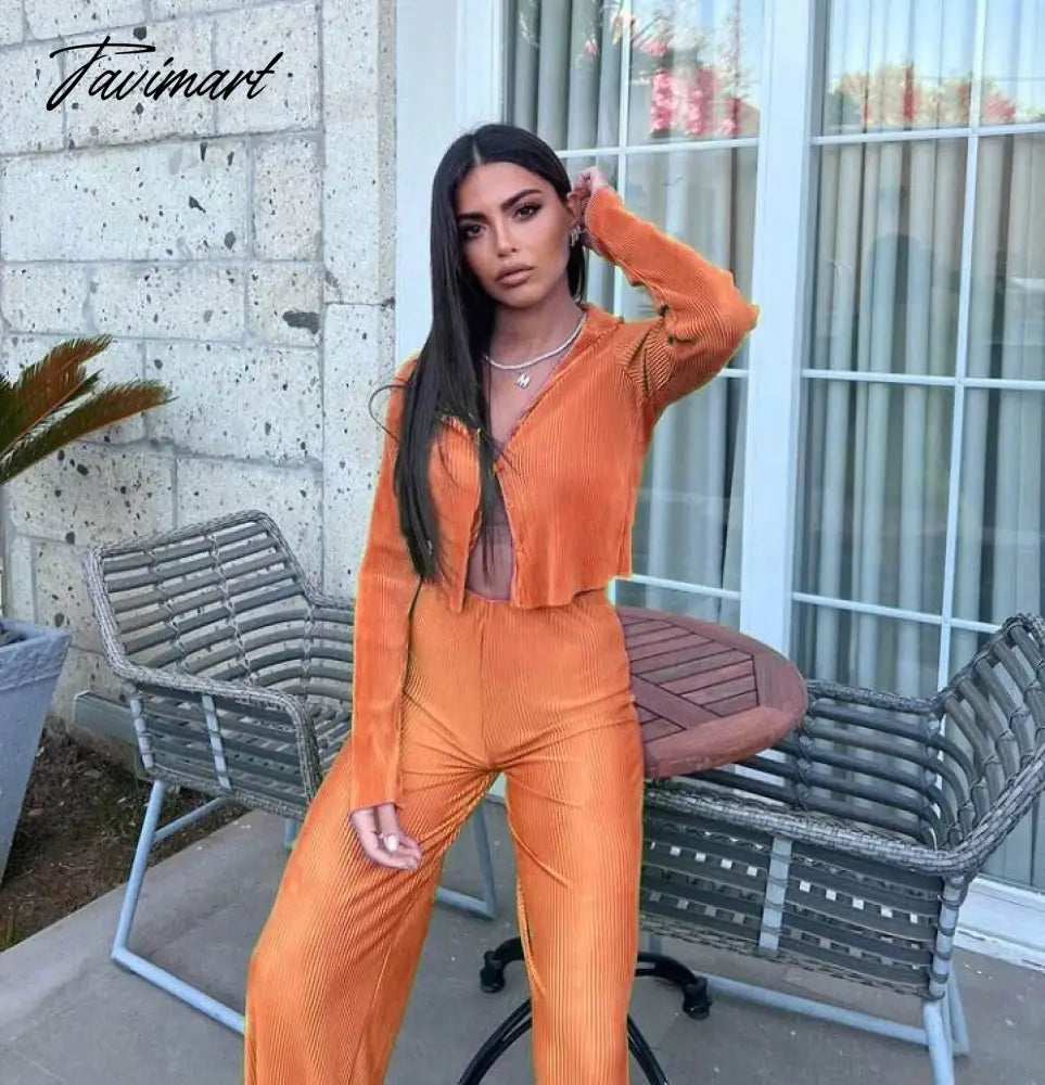 Summer Casual Pleated Three-piece Set Women Oversized Vest Long Sleeve Shirt Wide Leg Pants Suit Female Fashion Lady Outfit