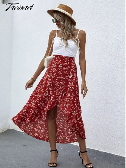Summer New Printed Women's Skirts Temperament Comfortable Breathable Leisure Vacation Beach Skirts Skirts Woman Skirts