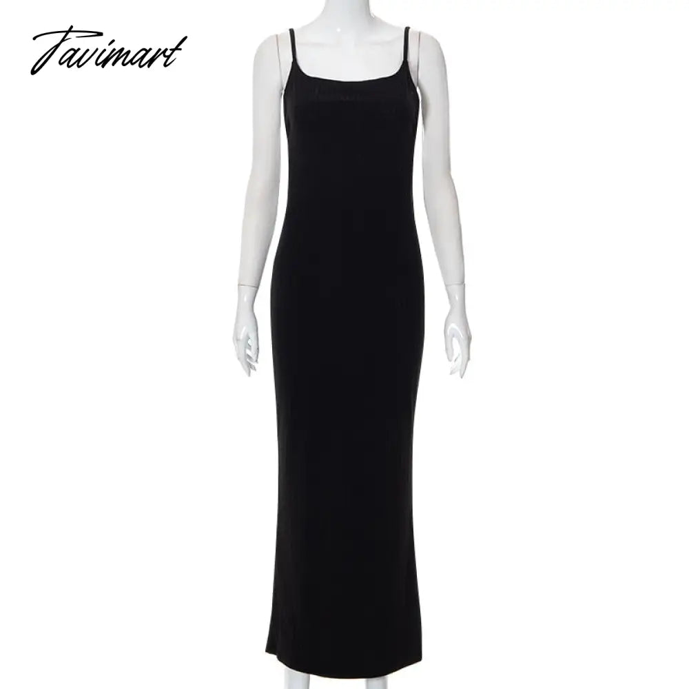 Summer Solid Color Suspenders Sexy Big Backless Lace Up Hip Long Slim Dress Women Lady Elegant Dresse Evening Dress