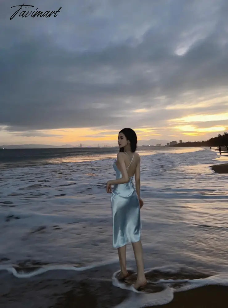 Summer Women Fashion Elegant Evening Party Midi Dress Female Fashion Prom Vestidos Lady Holiday Beach Clothes