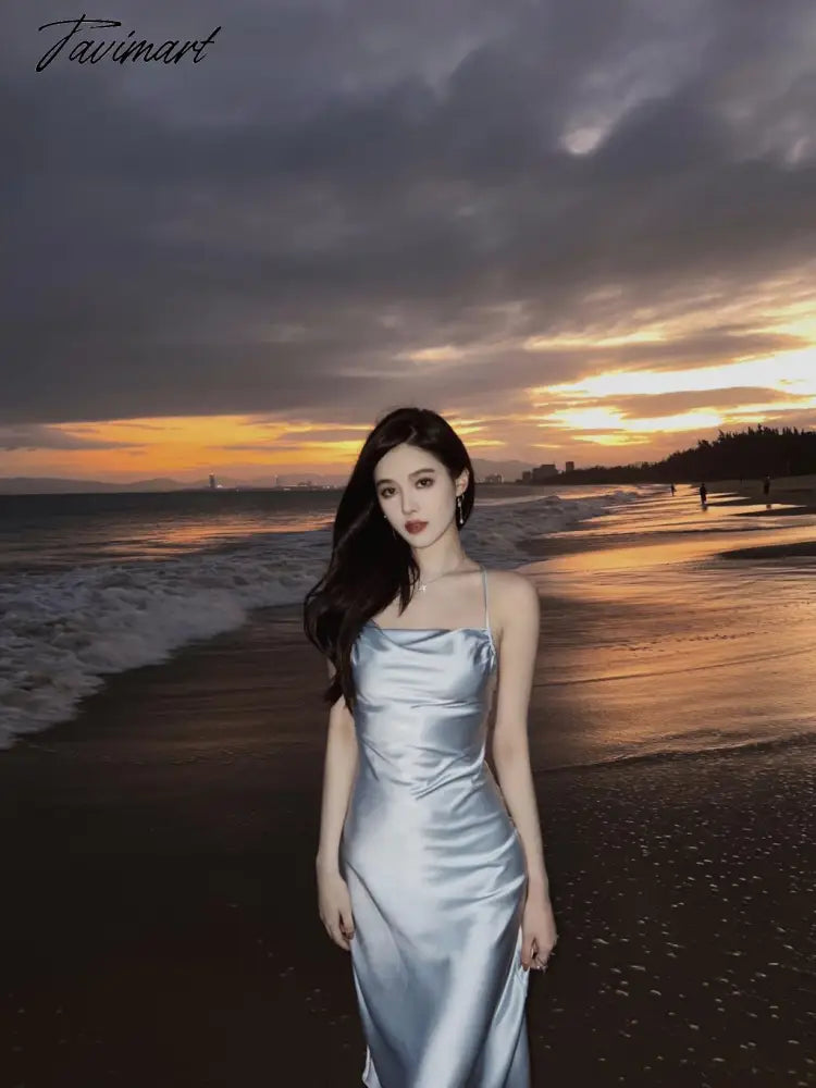 Summer Women Fashion Elegant Evening Party Midi Dress Female Fashion Prom Vestidos Lady Holiday Beach Clothes