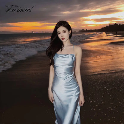 Summer Women Fashion Elegant Evening Party Midi Dress Female Fashion Prom Vestidos Lady Holiday Beach Clothes