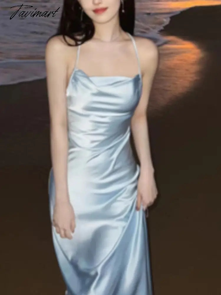 Summer Women Fashion Elegant Evening Party Midi Dress Female Fashion Prom Vestidos Lady Holiday Beach Clothes