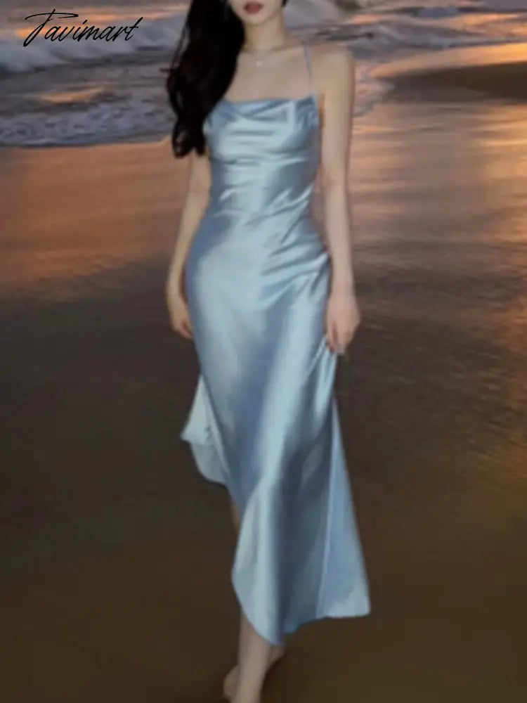 Summer Women Fashion Elegant Evening Party Midi Dress Female Fashion Prom Vestidos Lady Holiday Beach Clothes