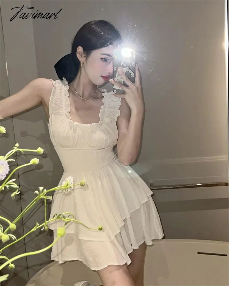 Summer Women Sexy One Piece Tank Mini Dress Elegant Female Fashion Casual Solid Beach Clothes Vestdios