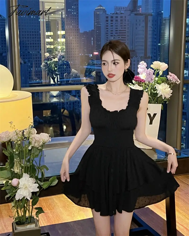 Summer Women Sexy One Piece Tank Mini Dress Elegant Female Fashion Casual Solid Beach Clothes Vestdios