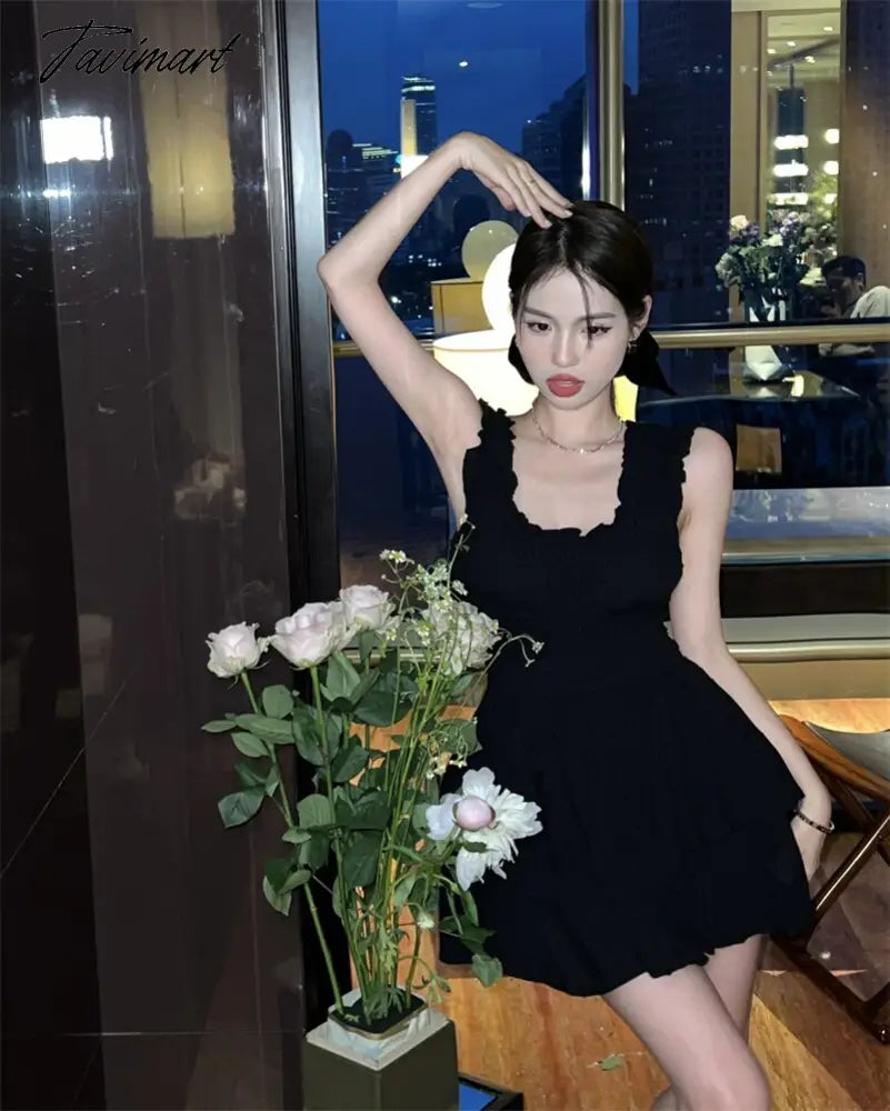 Summer Women Sexy One Piece Tank Mini Dress Elegant Female Fashion Casual Solid Beach Clothes Vestdios