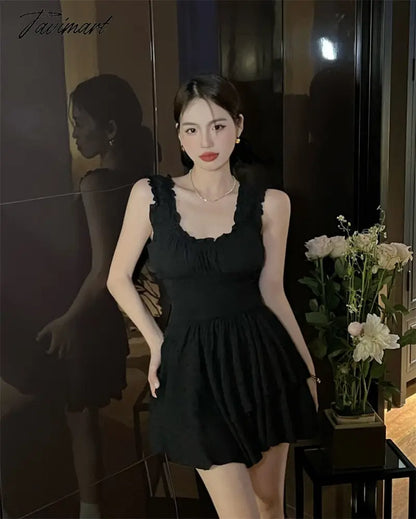Summer Women Sexy One Piece Tank Mini Dress Elegant Female Fashion Casual Solid Beach Clothes Vestdios