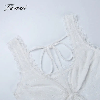 Summer Women Tank Tops Camisole Lace Up Sleeveless Flower Print Sexy Lace Short Crop Tops