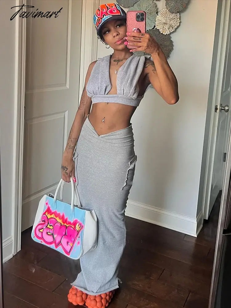 Summer Y2K Skirts Women Elastic High Waisted Bodycon Long Skirts Femme Body-shaping Shiny Streetwear Pockets Bottoms