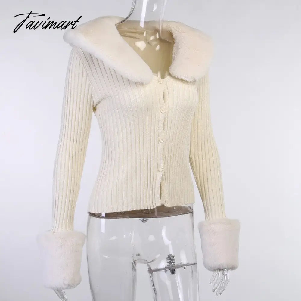 Sweater Cardigan Women Autumn Winter Sweater Coat Knitted Cardigan Jacket Casual Beige Long Sleeve Outwear Party