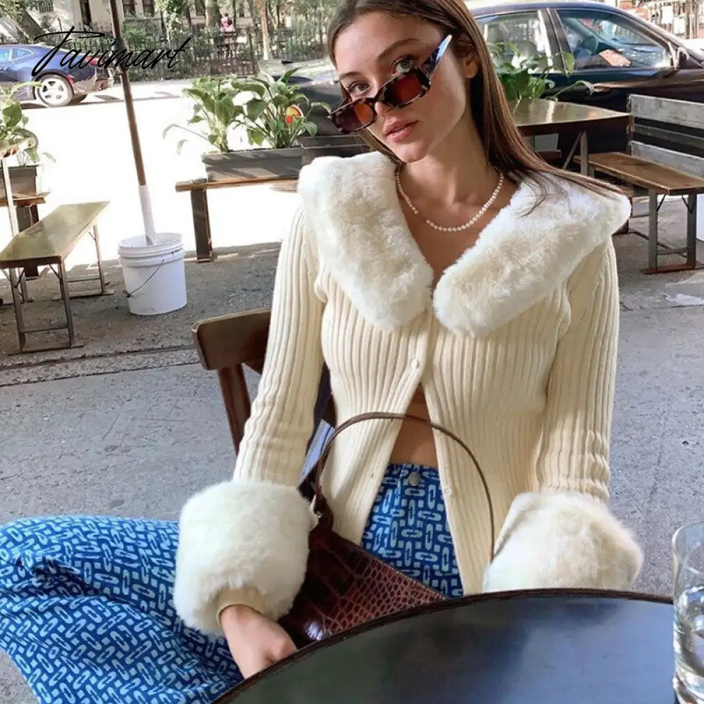 Sweater Cardigan Women Autumn Winter Sweater Coat Knitted Cardigan Jacket Casual Beige Long Sleeve Outwear Party