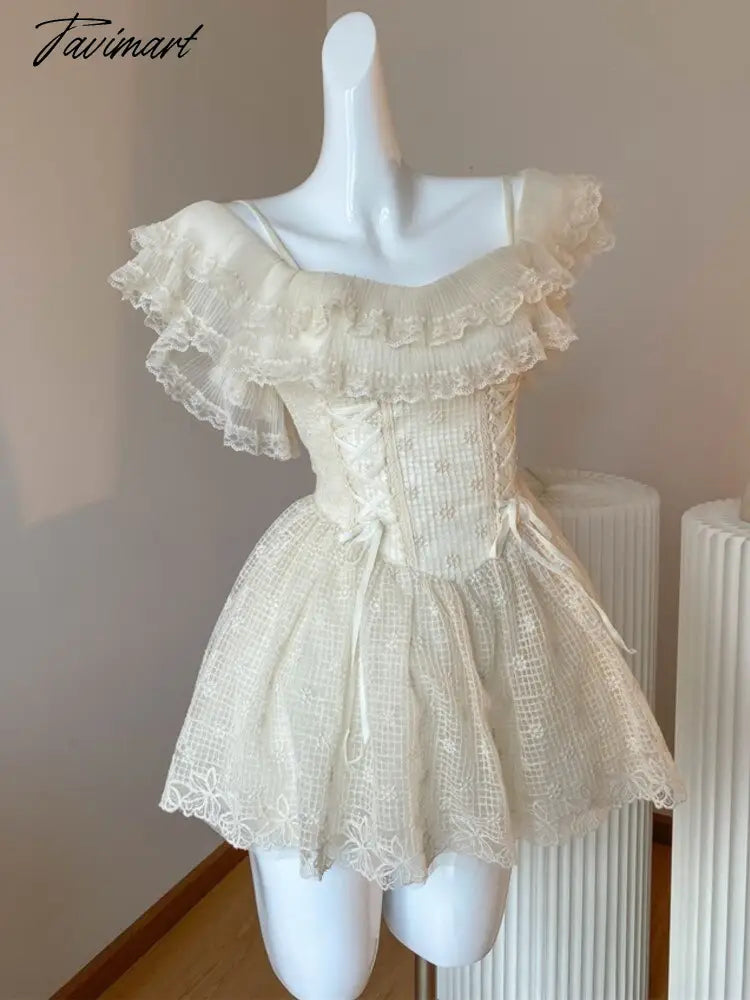 Sweet Strap Dress Lace Short Dress Summer vestidos elegantes para mujer Y2K vestidos de gala vestido curto para festa a noite
