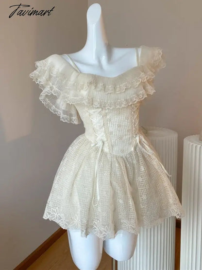 Sweet Strap Dress Lace Short Dress Summer vestidos elegantes para mujer Y2K vestidos de gala vestido curto para festa a noite
