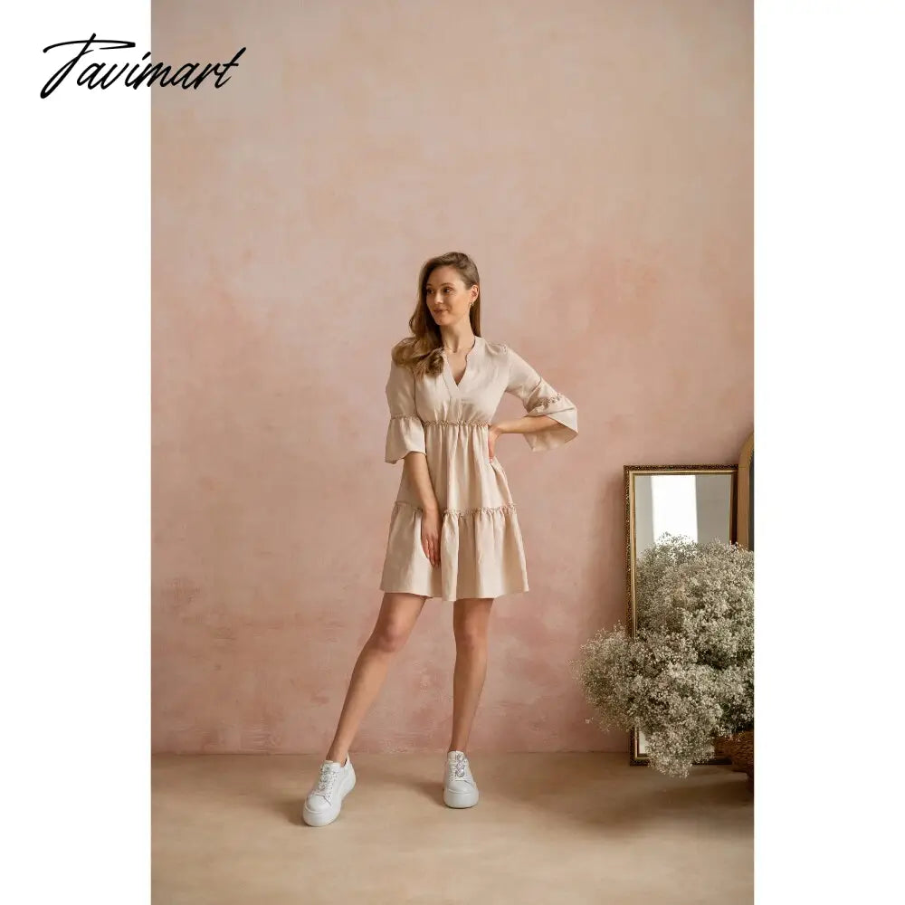 V-neck Dress,Printed Dress,Dress for Women Summer Dresses for Women Suitable for Summer Indoors and Outdoors