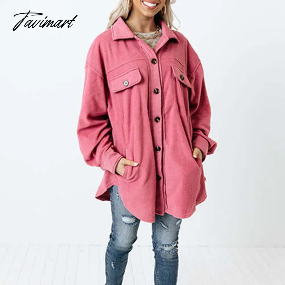 Vintage Harajuku Loose Long Sleeve Button Coats Women Fashion Pocket Cardigan Outwear Casual Ladies Autumn Winter Street Jackets