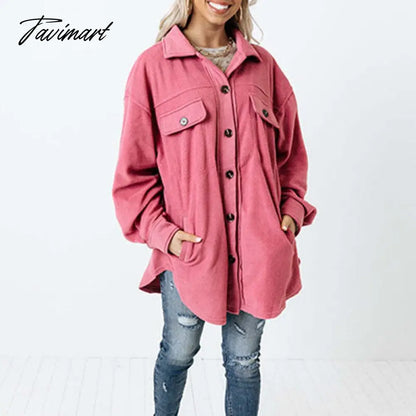 Vintage Harajuku Loose Long Sleeve Button Coats Women Fashion Pocket Cardigan Outwear Casual Ladies Autumn Winter Street Jackets