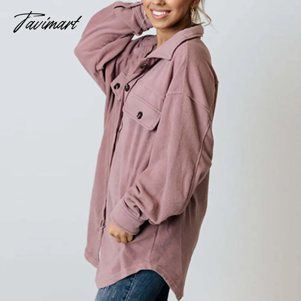 Vintage Harajuku Loose Long Sleeve Button Coats Women Fashion Pocket Cardigan Outwear Casual Ladies Autumn Winter Street Jackets