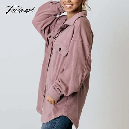 Vintage Harajuku Loose Long Sleeve Button Coats Women Fashion Pocket Cardigan Outwear Casual Ladies Autumn Winter Street Jackets
