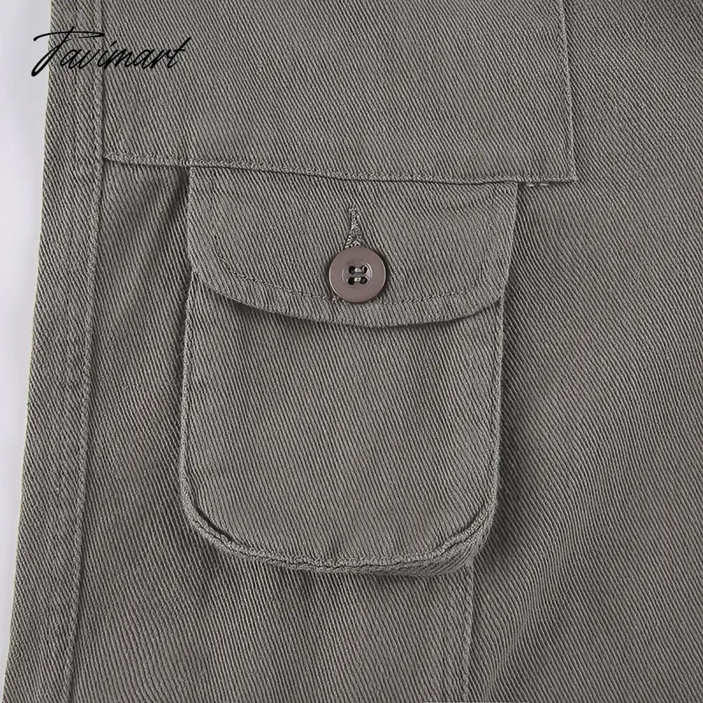 Vintage Hippie American Street Style Gray Cargo Pants Women Fashion Jeans Black Casual Trousers Sexy Low Waist Baggy Pants