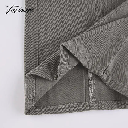 Vintage Hippie American Street Style Gray Cargo Pants Women Fashion Jeans Black Casual Trousers Sexy Low Waist Baggy Pants