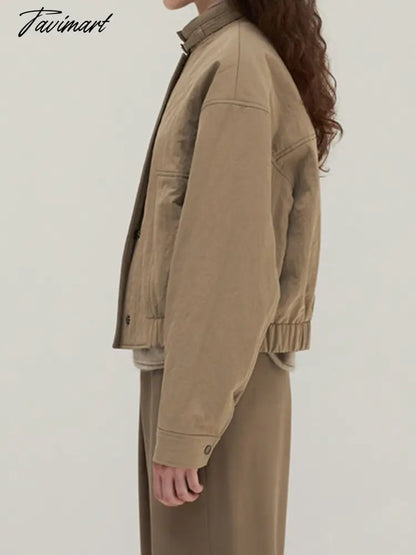 Vintage Simple Jacket Coat Women Autumn Winter Swingle Breasted Simple Solid Fashion Outwear Casual Classic Jackets Tops