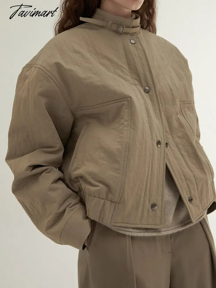 Vintage Simple Jacket Coat Women Autumn Winter Swingle Breasted Simple Solid Fashion Outwear Casual Classic Jackets Tops