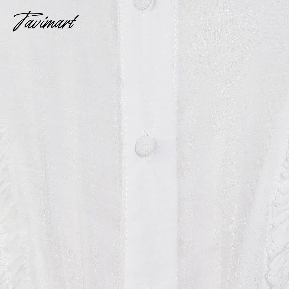 Vintage Single-breasted Dress for Women V-neck Loose Long Sleeve Lace Up Mid-calf Dresses Female Autumn Clothing