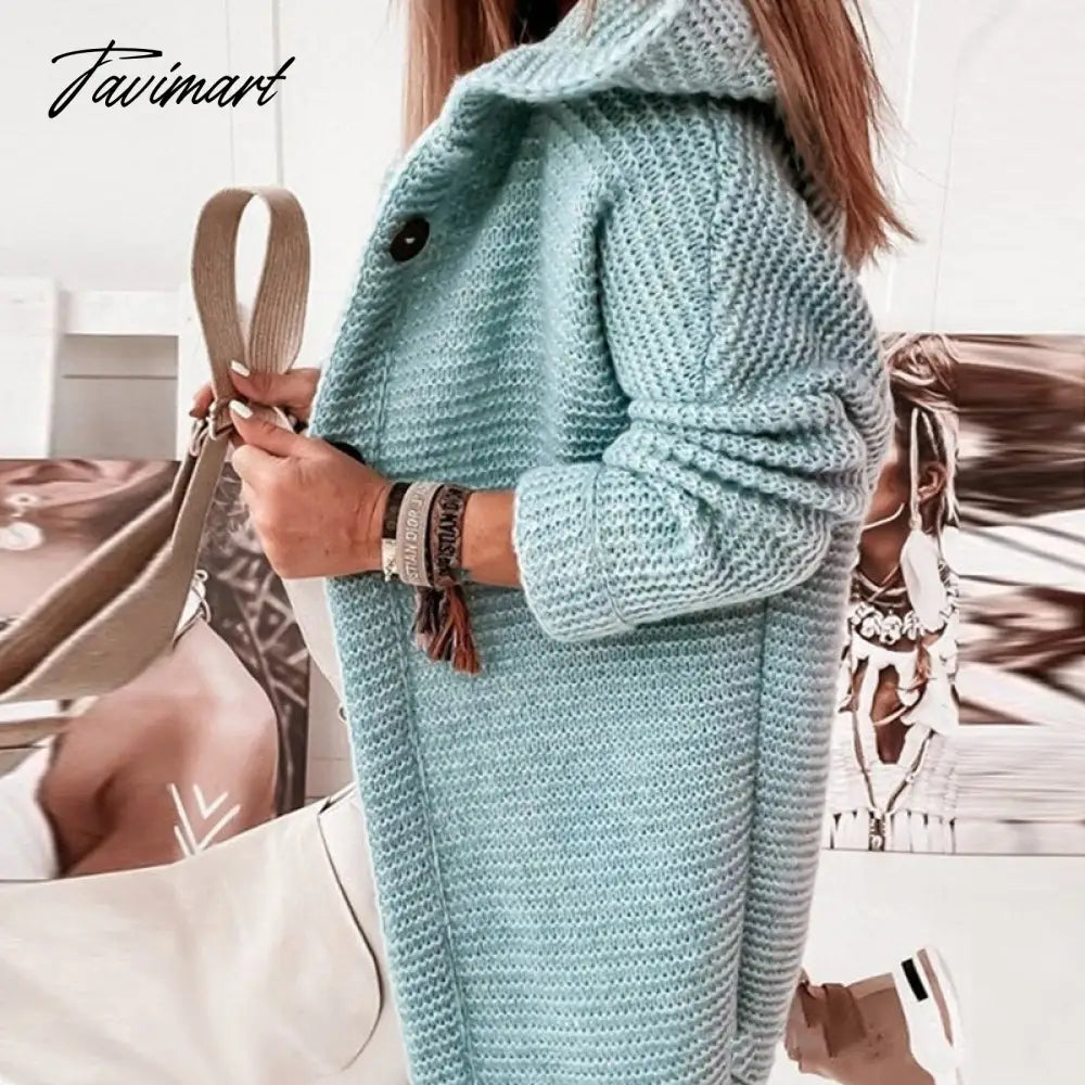 Winter Casual Warm Hooded Long Sleeve Sweaters Women Loose Solid Color Knitted Tops Autumn Commute Simple Basic Cardigan Sweater