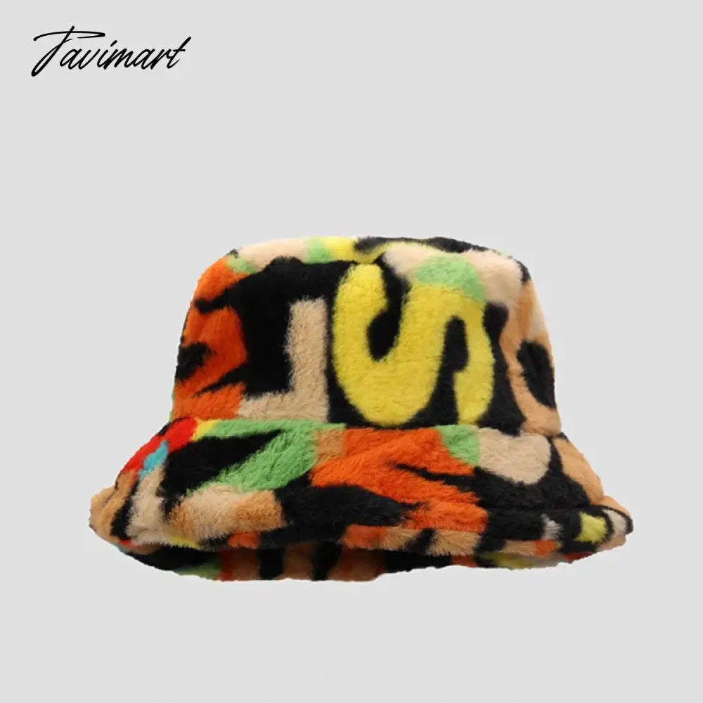 Winter Women Fisherman Hat Plush Warm Striped Basin Hats Korean Versatile Fashion Female Hats Thicken Outdoor Cold Proof Hats