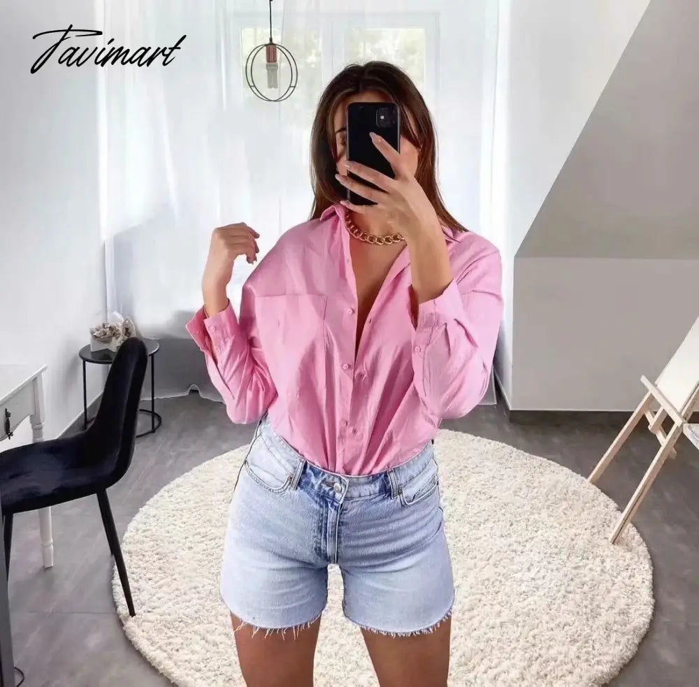 Woman Long Sleeve Loose Green Shirt S M L Pink blue