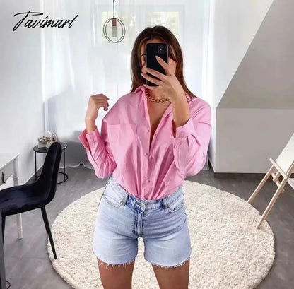 Woman Long Sleeve Loose Green Shirt S M L Pink blue