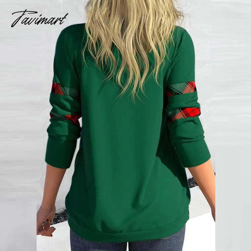 Women Casual Long Sleeve Fake Two-piece V-neck Top Fashion Patchwork Pullover Tops Ladies Retro Drawstring Loose Commuter Blouse